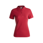 Polos personalizables para mujer de algodón 180 g/m2 Keya color rojo primera vista