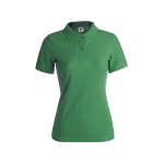 Polos personalizables para mujer de algodón 180 g/m2 Keya color verde primera vista