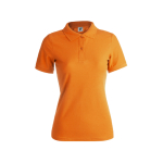 Polos personalizables para mujer de algodón 180 g/m2 Keya color naranja primera vista