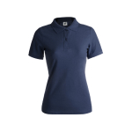 Polos personalizables para mujer de algodón 180 g/m2 Keya color azul marino primera vista