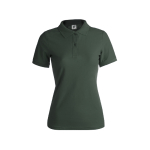 Polos personalizables para mujer de algodón 180 g/m2 Keya color verde oscuro primera vista