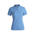Polos personalizables para mujer de algodón 180 g/m2 Keya color azul claro primera vista