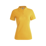 Polos personalizables para mujer de algodón 180 g/m2 Keya color amarillo oscuro primera vista