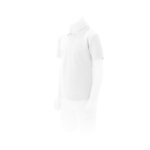 Polo para niños promocional de 100% algodón 180 g/m2 Keya color blanco tercera vista