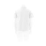 Polo para niños promocional de 100% algodón 180 g/m2 Keya color blanco cuarta vista