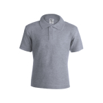 Polo para niños promocional de 100% algodón 180 g/m2 Keya color gris primera vista