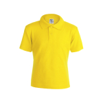 Polo para niños promocional de 100% algodón 180 g/m2 Keya color amarillo primera vista