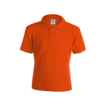 Polo para niños promocional de 100% algodón 180 g/m2 Keya color naranja primera vista