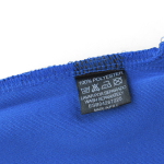 Polo promocional técnico de poliéster transpirable 180 g/m2 MKT color azul sexta vista
