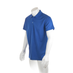 Polo promocional técnico de poliéster transpirable 180 g/m2 MKT color azul