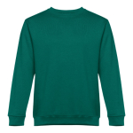 Sudadera en diversos colores de poliéster y algodón 300 g/m2 THC Delta color verde oscuro