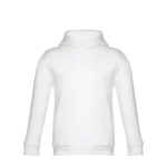 Sudadera promocional de algodón y poliéster 320 g/m2 THC Phoenix Kids color blanco