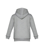 Sudadera promocional de algodón y poliéster 320 g/m2 THC Phoenix Kids color gris tercera vista