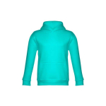 Sudadera promocional de algodón y poliéster 320 g/m2 THC Phoenix Kids color verde transparente primera vista