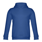 Sudadera promocional de algodón y poliéster 320 g/m2 THC Phoenix Kids color azul real primera vista