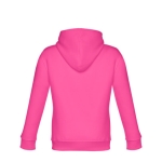 Sudadera promocional de algodón y poliéster 320 g/m2 THC Phoenix Kids color fucsia vista bodegón