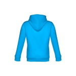 Sudadera promocional de algodón y poliéster 320 g/m2 THC Phoenix Kids color azul cian segunda vista
