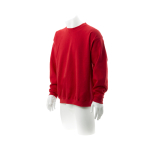 Sudadera barata de algodón y poliéster en vivos colores 280 g/m2 Keya color rojo tercera vista