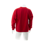 Sudadera barata de algodón y poliéster en vivos colores 280 g/m2 Keya color rojo cuarta vista