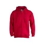 Sudaderas baratas de algodón y poliéster con capucha 280 g/m2 Keya color rojo primera vista