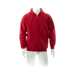 Sudaderas baratas de algodón y poliéster con capucha 280 g/m2 Keya color rojo segunda vista