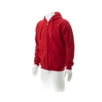 Sudaderas baratas de algodón y poliéster con capucha 280 g/m2 Keya color rojo tercera vista