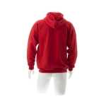 Sudaderas baratas de algodón y poliéster con capucha 280 g/m2 Keya color rojo cuarta vista