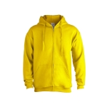 Sudaderas baratas de algodón y poliéster con capucha 280 g/m2 Keya color amarillo primera vista