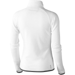 Chaqueta para mujer de microfibra y poliéster 190 g/m2 Elevate Life color blanco vista trasera