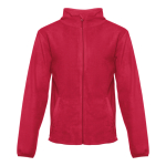 Polares bordados personalizados de poliéster 260 g/m2 THC Helsinki color rojo