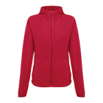 Chaqueta polar ajustada para mujer poliéster 260 g/m2 THC Helsinki color rojo primera vista