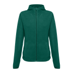 Chaqueta polar ajustada para mujer poliéster 260 g/m2 THC Helsinki color verde oscuro