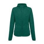 Chaqueta polar ajustada para mujer poliéster 260 g/m2 THC Helsinki color verde oscuro primera vista