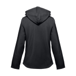 Chaquetas softshell mujer con capucha poliéster 280 g/m2 THC Zagreb color negro segunda vista
