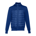 Chaquetas personalizadas con capucha de poliéster 280 g/m2 THC Skopje color azul real primera vista