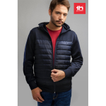 Chaquetas personalizadas con capucha de poliéster 280 g/m2 THC Skopje color azul marino vista bodegón