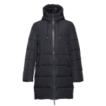 Parkas publicitarias unisex acolchadas poliéster THC Brussels color negro