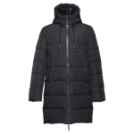 Parkas publicitarias unisex acolchadas poliéster THC Brussels color negro primera vista