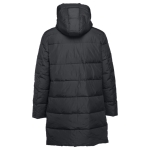 Parkas publicitarias unisex acolchadas poliéster THC Brussels color negro segunda vista