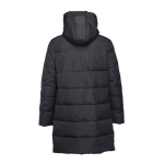 Parkas publicitarias unisex acolchadas poliéster THC Brussels color negro