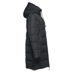 Parkas publicitarias unisex acolchadas poliéster THC Brussels color negro tercera vista