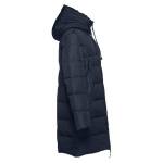 Parkas publicitarias unisex acolchadas poliéster THC Brussels color azul marino tercera vista