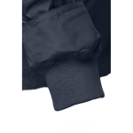 Abrigos personalizados impermeables acolchados poliéster THC Liubliana color azul marino quinta vista