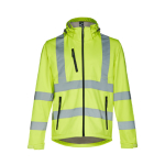 Chaqueta visibilidad con capucha poliéster 320 g/m2 THC Zagreb Work color amarillo fluorescente primera vista