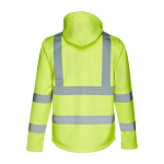 Chaqueta visibilidad con capucha poliéster 320 g/m2 THC Zagreb Work color amarillo fluorescente segunda vista