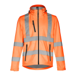 Chaqueta visibilidad con capucha poliéster 320 g/m2 THC Zagreb Work color naranja fluorescente primera vista