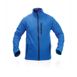 Chaquetas softshell y elástano para empresas 300 g/m2 MKT Molter color azul primera vista