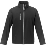 Chaquetas softshell de empresas poliéster 250 g/m2 Elevate Essentials color negro segunda vista frontal