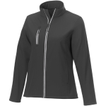 Chaquetas logo softshell mujer poliéster 250 g/m2 Elevate Essentials color gris oscuro