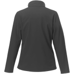 Chaquetas logo softshell mujer poliéster 250 g/m2 Elevate Essentials color gris oscuro segunda vista trasera